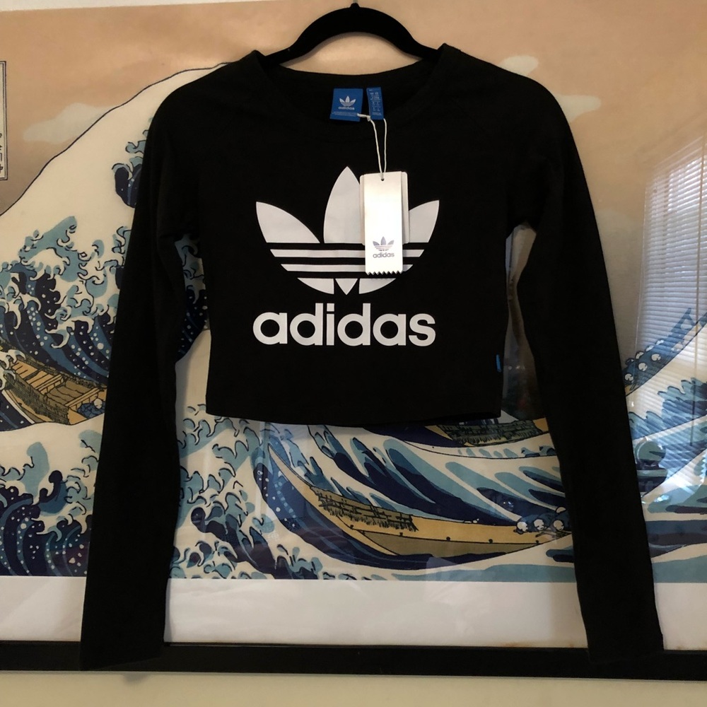 Adidas Long Sleeve Crop Top
